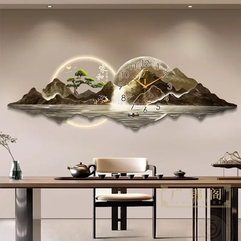 Nordic Minimalistische Wandklokken Restaurant Esthetisch Stil Ontwerp Muur Horloge Kunst Muurschildering Woonkamer Horloge Murale Woondecoratie