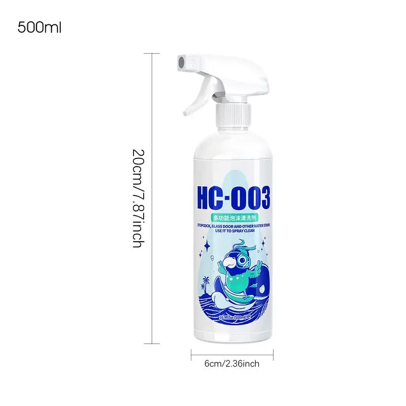Bathroom Descaler Spray Multi-functional Cleaning Spray 500ml Multi-functional Limescale Cleaner And Descaling Cleaning Agent