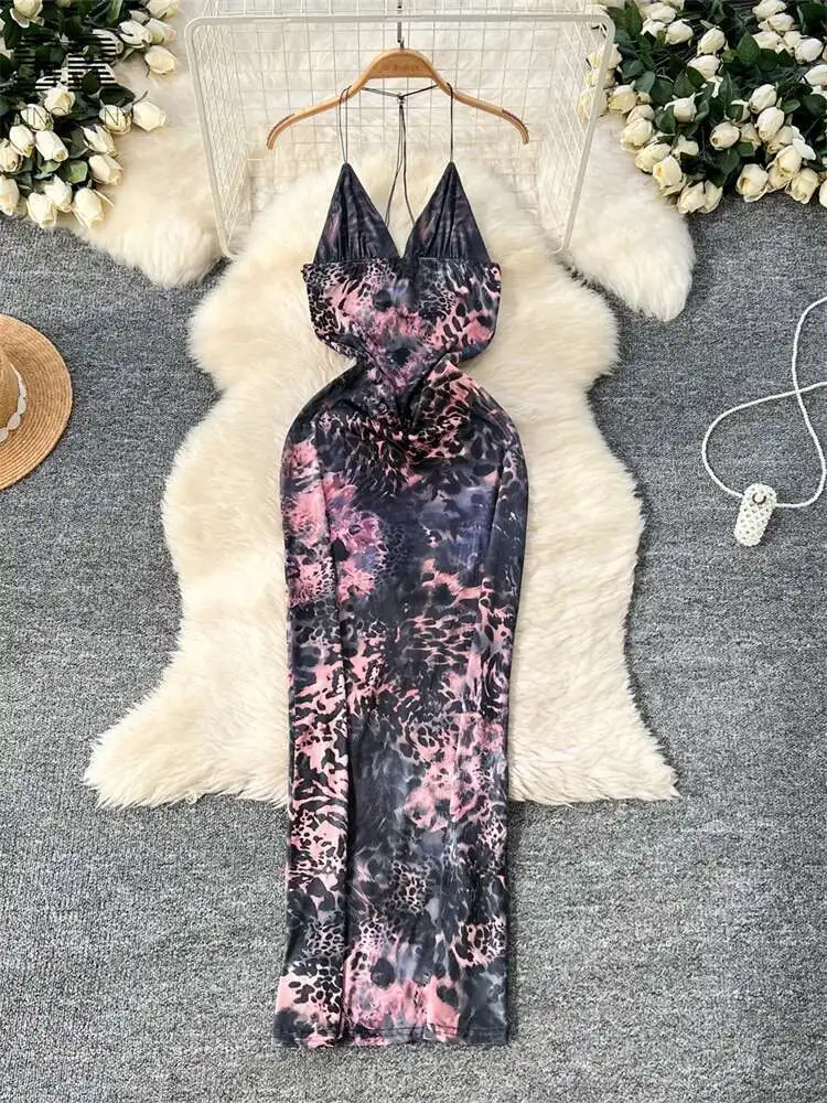 BabYoung الصيف طباعة فساتين عارية الذراعين النساء أكمام الرسن Bodycon فراشة الدانتيل يصل تصميم Hotsweet مثير عطلة فستان الشمس