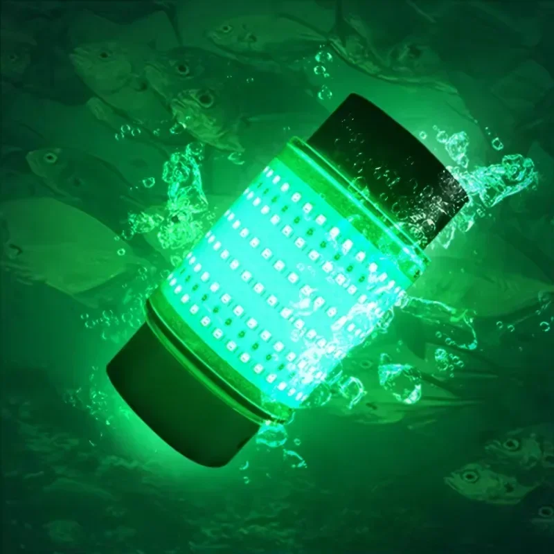 12V 6W Rechargeable LED Underwater Fishing Light  green color Squid fishing light