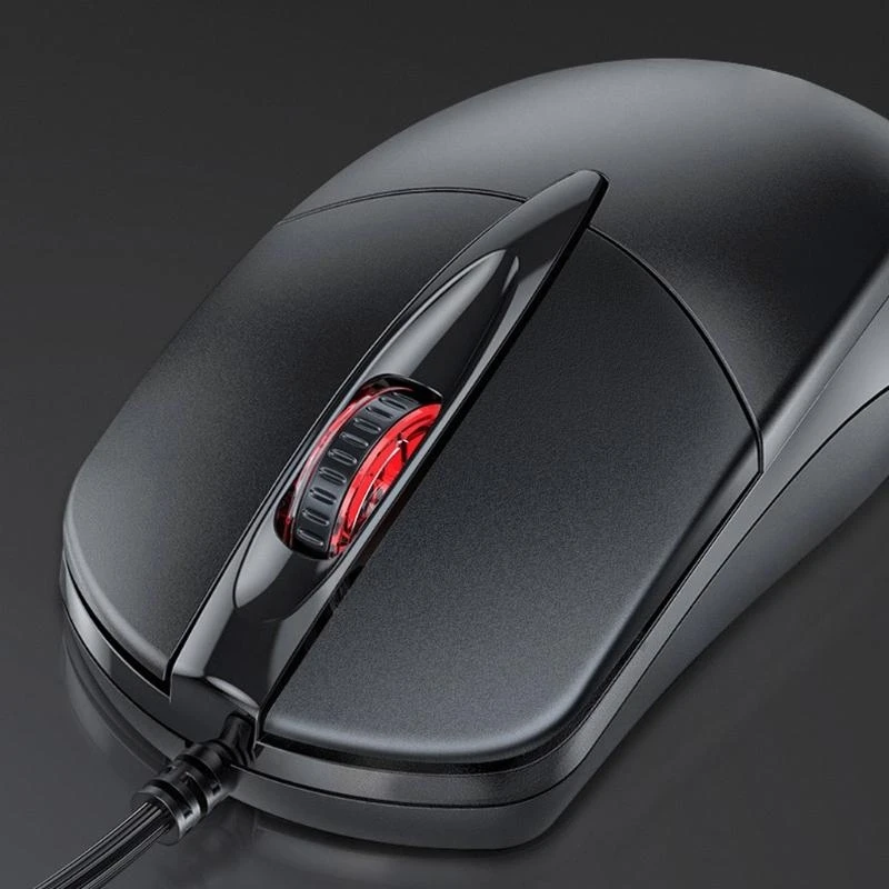 F3KE Winter Ergonomic Heated USB Mouse Corded Mice Plug & for Play for Home Off