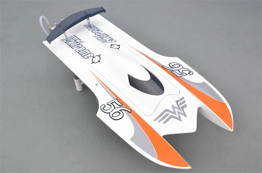 E22 Prepainted White Electric High Speed Racing KIT RC Boat Hull Only for Advanced Player Toucan Toys for Adults Gift TH02618