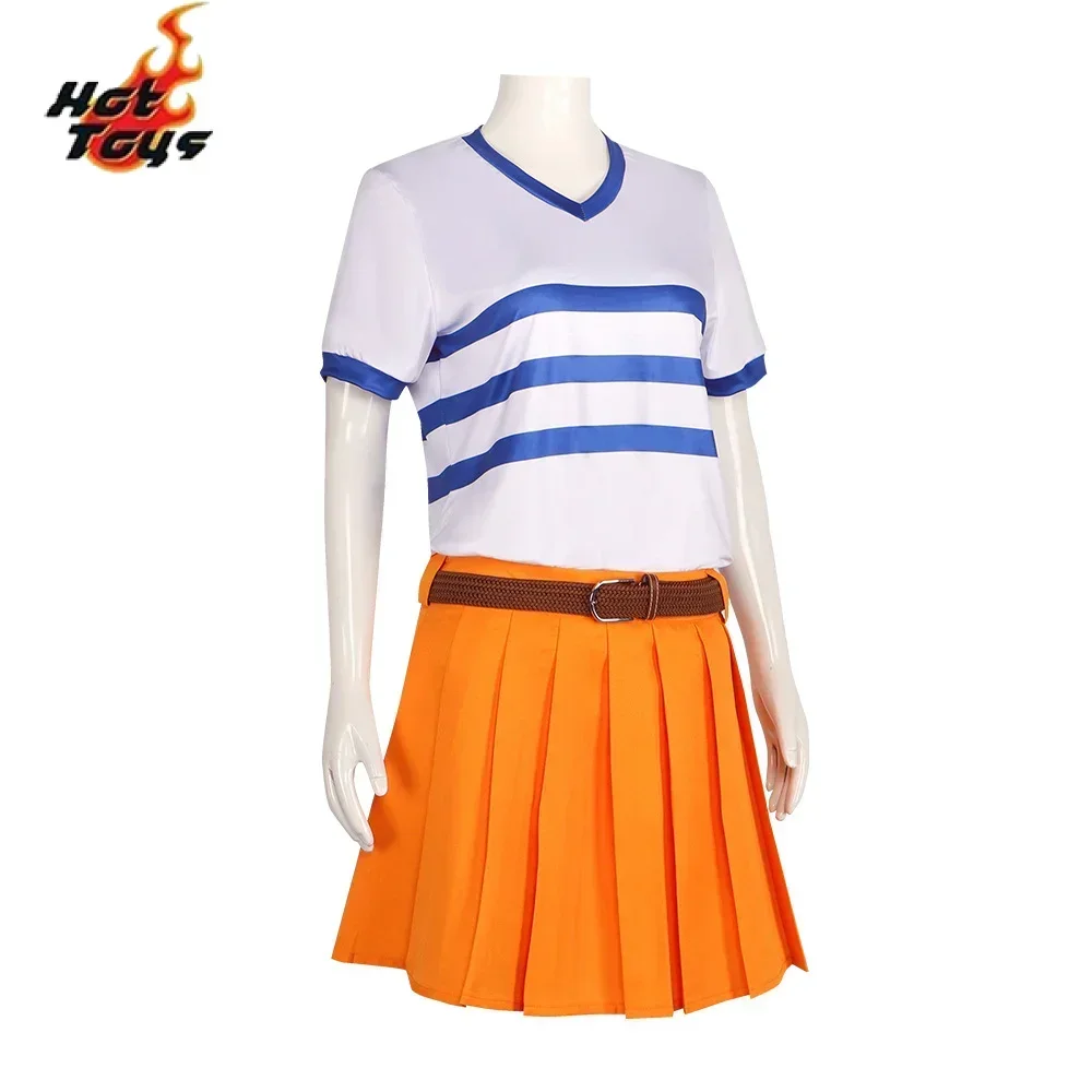 Costume de cosplay anime Nami pour femmes, uniforme japonais, vêtements fantaisie pour Halloween
