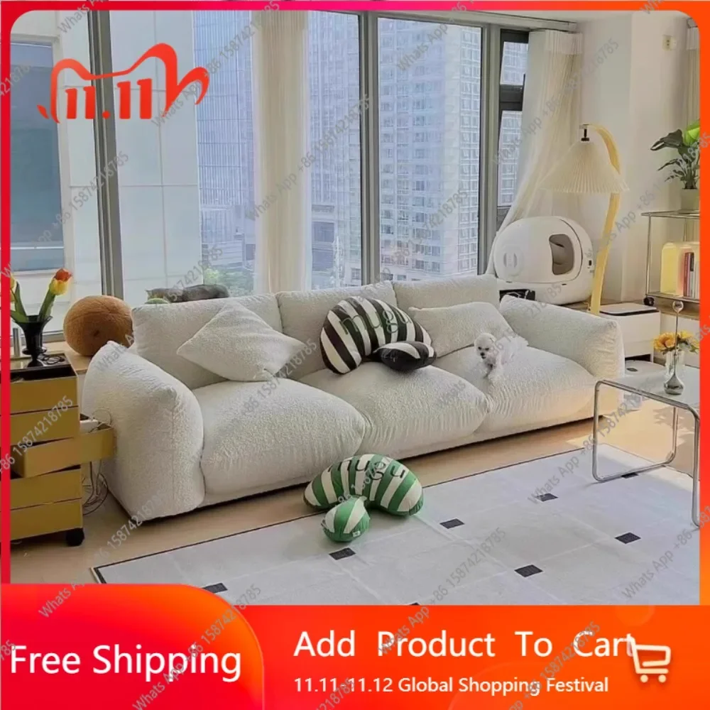 A69 Comfortable Nordic Living Room Sofas Puffs Cloud Sectional Lounge Living Room Sofas Design Ergonomics Muebles Library Furnit