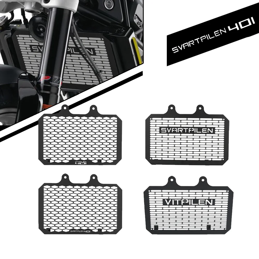 

For Svartpilen Vitpilen 401 Svartpilen 401 2018 - 2023 Motorcycles Accessories Aluminium Radiator Grille Guard Cover Protector