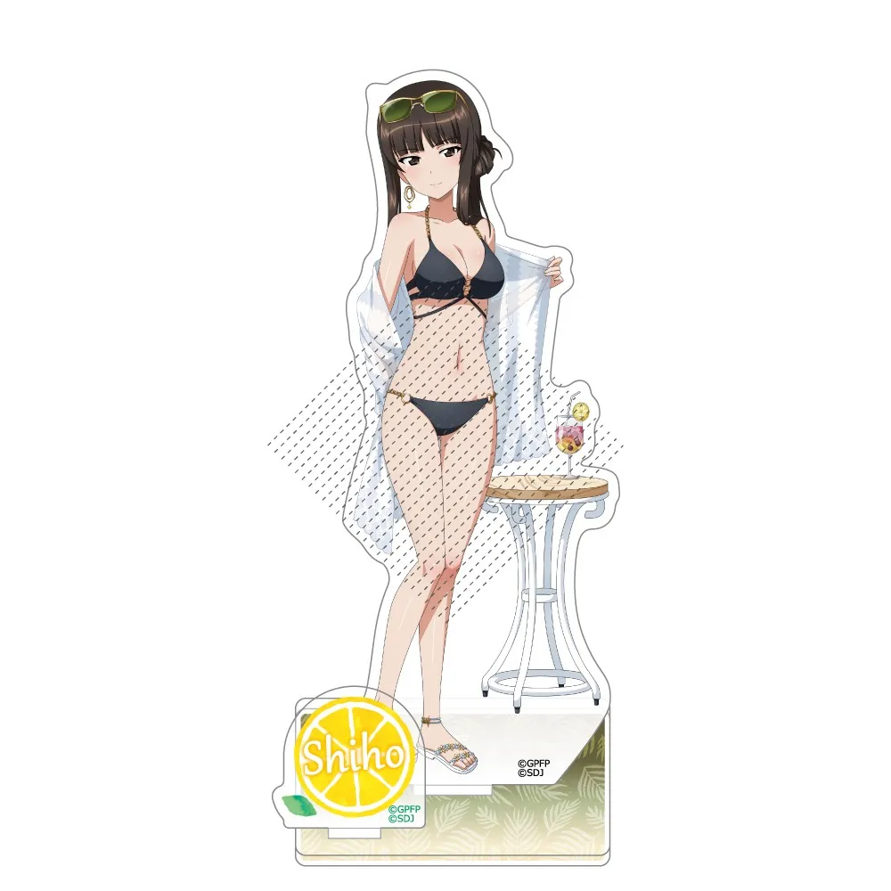 لعبة Anchovy Darjeeling Nishizumi Miho Maho Nishi Kinuyo الاكريليك حامل دمية أنيمي نموذج لجسم لوحة تأثيري لعبة للهدايا