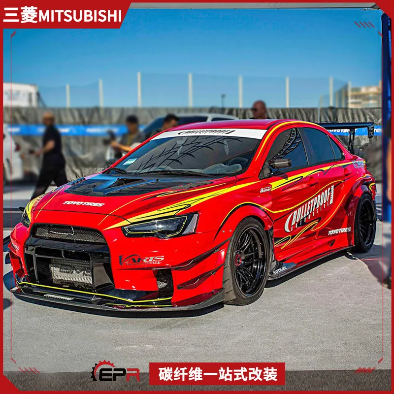 

Suitable for Mitsubishi Evolution Yishen EVO10 modified parts Varis 3rd generation fiber wide body full set of large surround