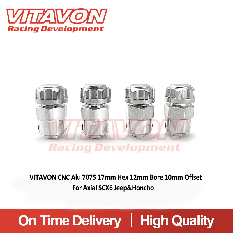 

VITAVON CNC Alu 7075 17mm Hex 12mm Bore 10mm Offset For Axial SCX6 Jeep&Honcho