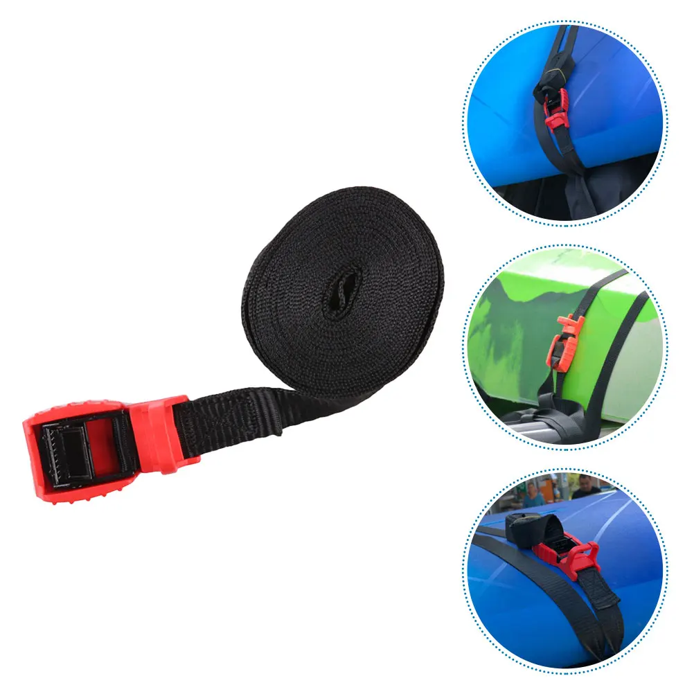 

Durable Polyester Zinc Alloy Buckle Lashing Strap Tie Down Black Travel Baggage Secure Car Roof Rack Fixing Cargo Truck Straps