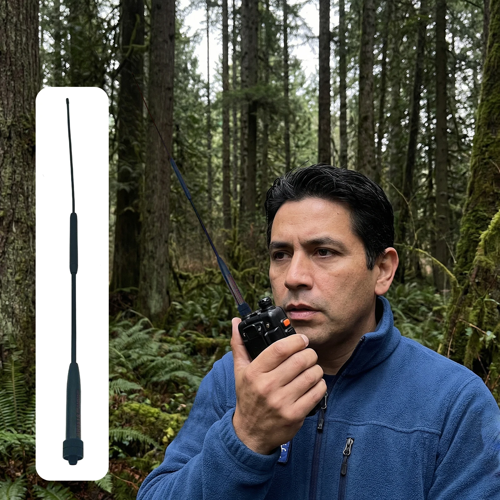 144/430 MHz Dual-Band Handheld Radio Replacement Antenna for Baofeng UV5R Quansheng -K6 Walkie Talkie Soft Antenna SMA-Female - view 3