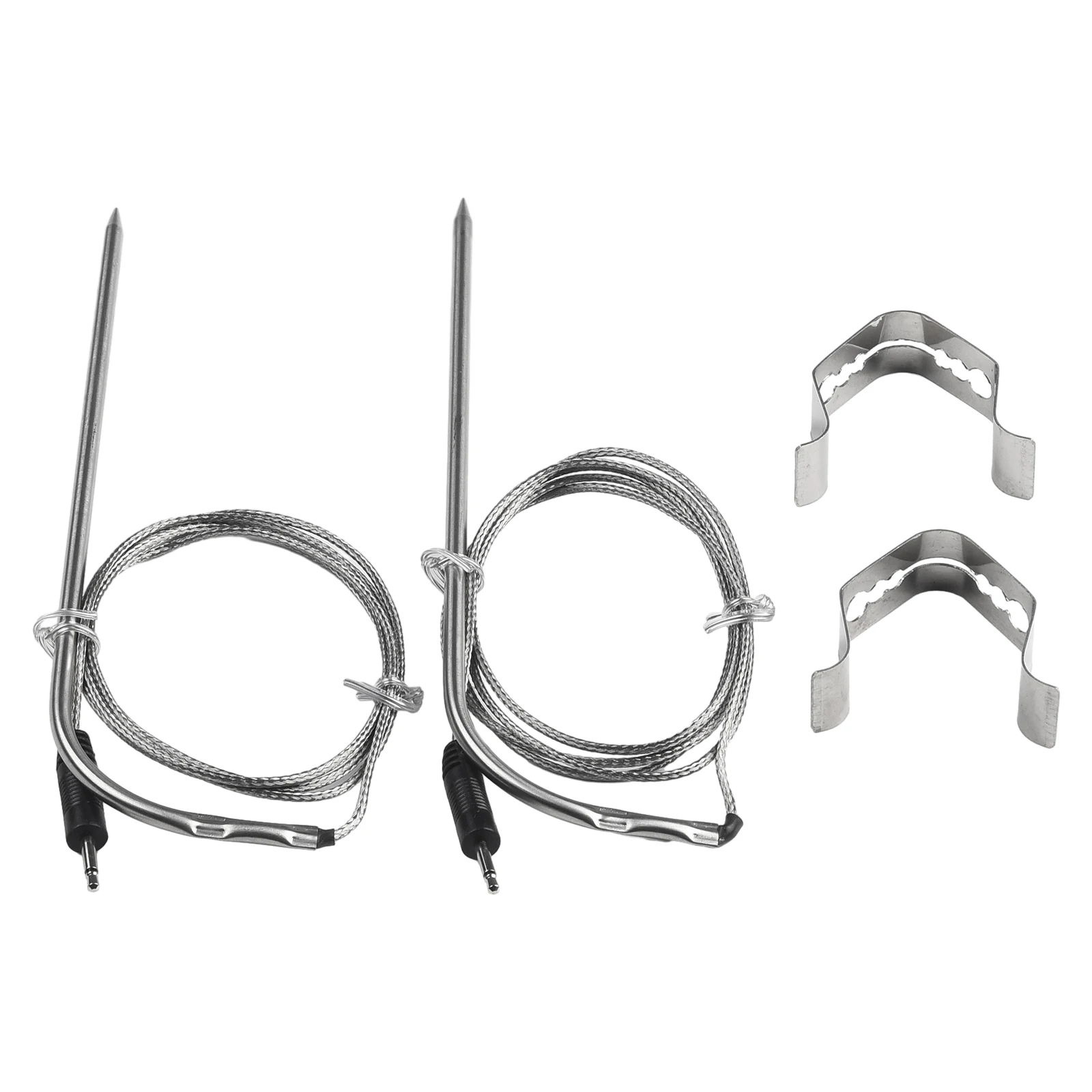 Probe Clip Meat Probe Sensor 1/2 Set Replacement Stainless Steel BBQ Accessories Digital Control For PitBoss New
