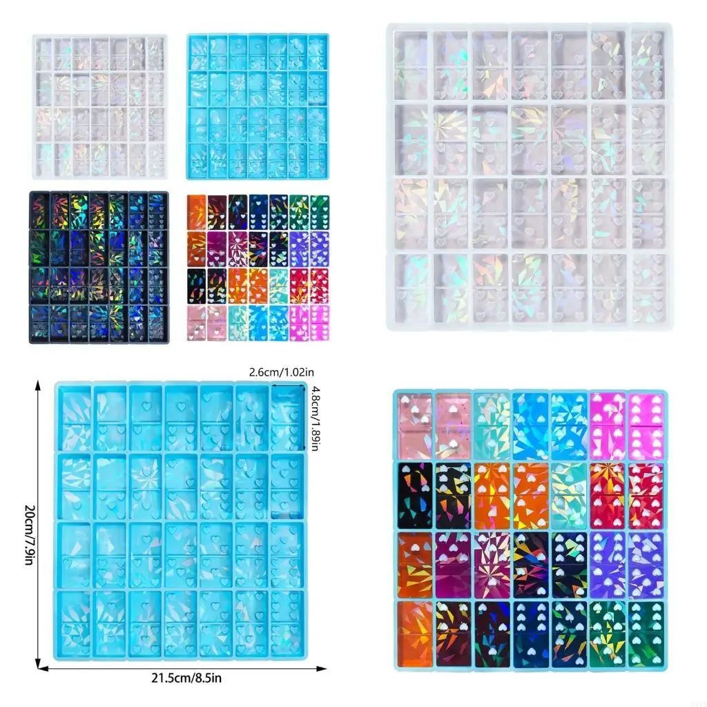 

X4ya light and dominoes ornament Силиконовая плесень, подходящая для форм эпоксидной смолы