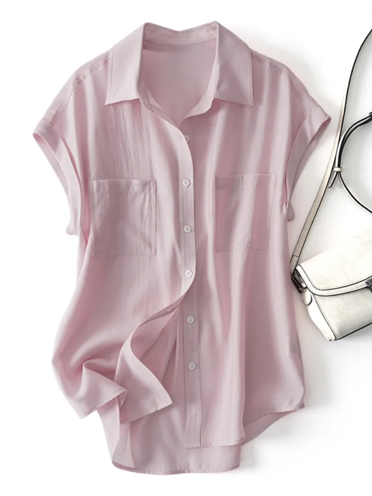 เสื้อผู้หญิงสไตล์เกาหลี ดีไซน์หลวม แขนยาว คอวี แฟชั่นฤดูร้อน ระดับไฮเอนด์ ทันสมัยและสง่างาม