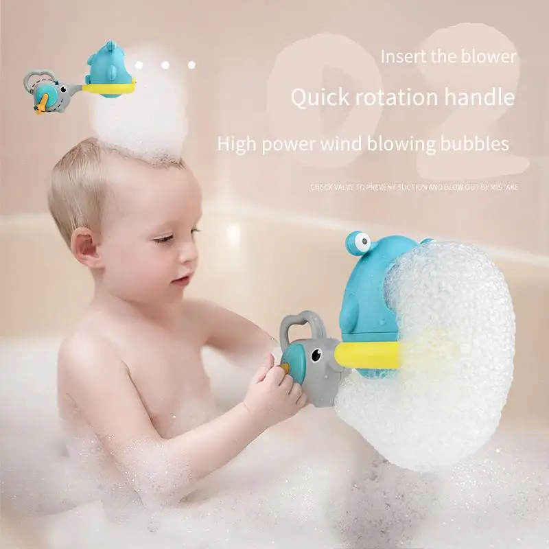신제품 버블 부는 기계 상어 게 욕실 목욕 장난감 어린이 야외 놀이 물 부는 거품 만드는 기계