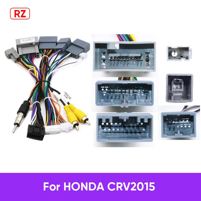 MAMSM For Honda CRV ACCORD CIVIC ELYSION ODYSSEY FIT/JAZZ RZ Car Radio Android Power Cable Wiring Harness