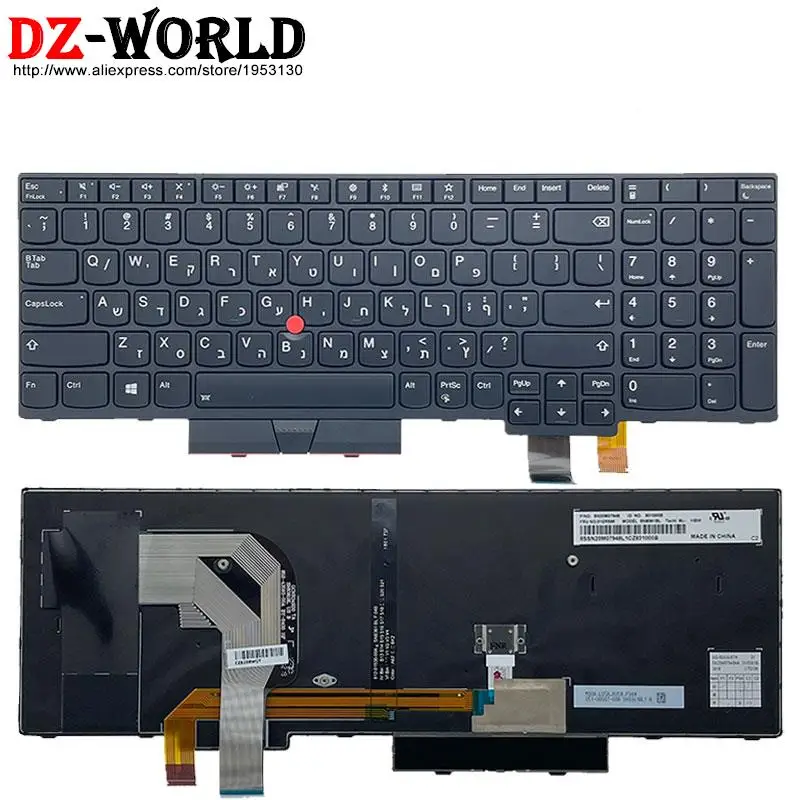 Backlight Keyboard for Lenovo Thinkpad T570 P51S T580 P52S Laptop US GR GK AE TH RU HB IL TR SK PT NL BG CZ CFB KR CFR