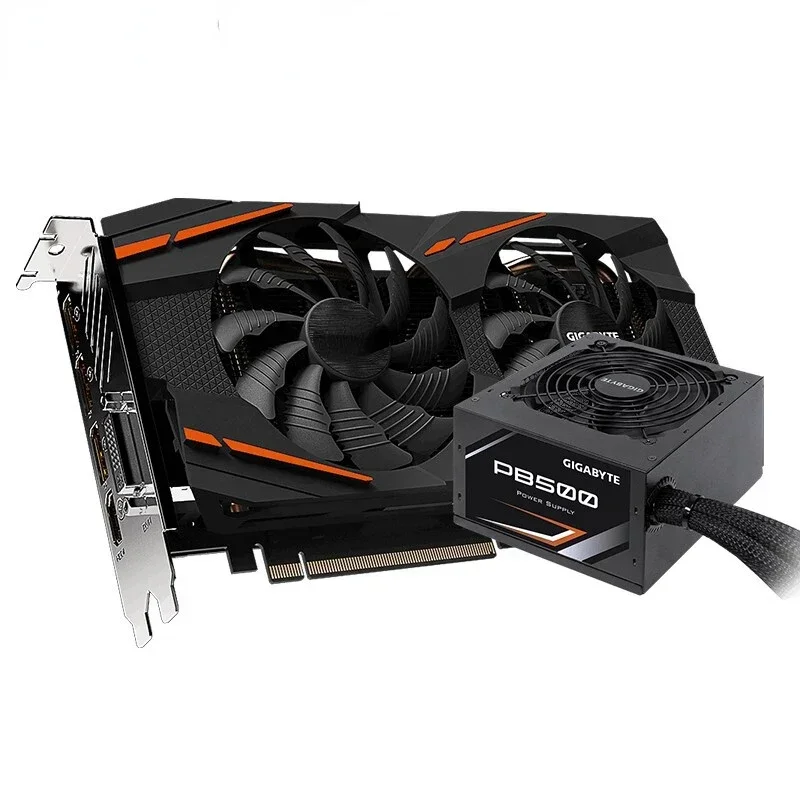Hot sales RX 580 8gb Graphics card rx590/5500/5600/5700XT for gaming giga byte 500W GDDR5 256bit PCIE4.0 DP DVI 7 nm view 2