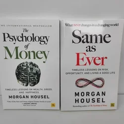 A Psicologia do Dinheiro e o Mesmo de Sempre Livro, 2 Livros de Morgan Housel, Inglês Brochura