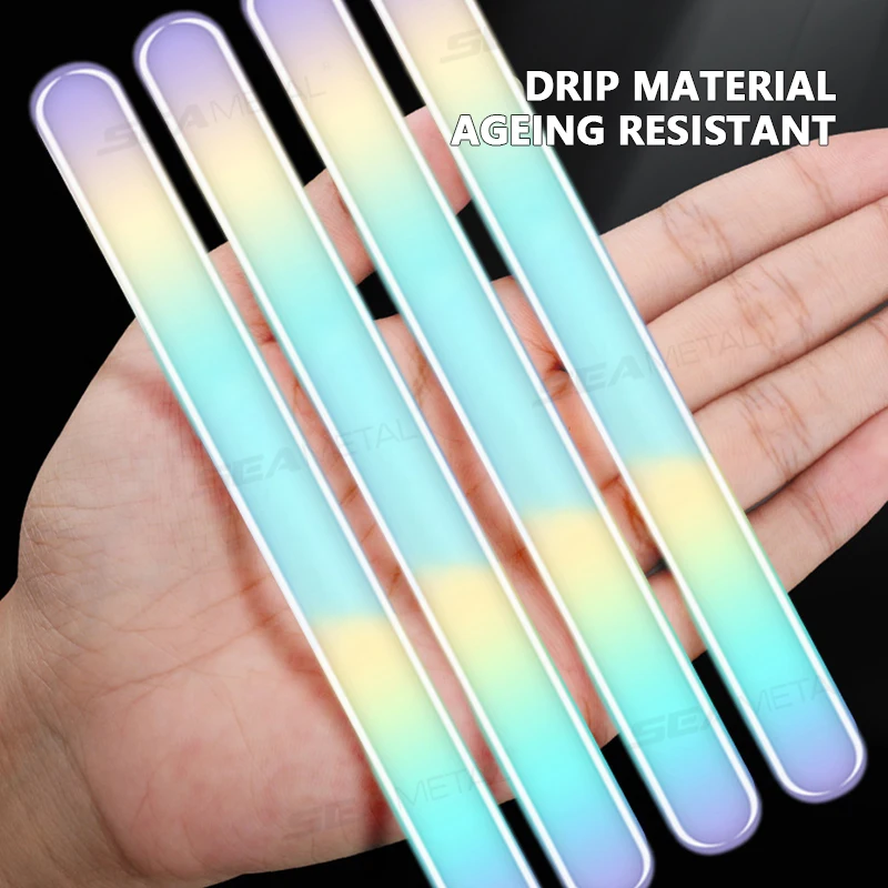 SEAMETAL Car Door Handle Protection Sticker Wear Resistant Anti Scratch Luminous Protector Strip Door Bowl Protective Stickers