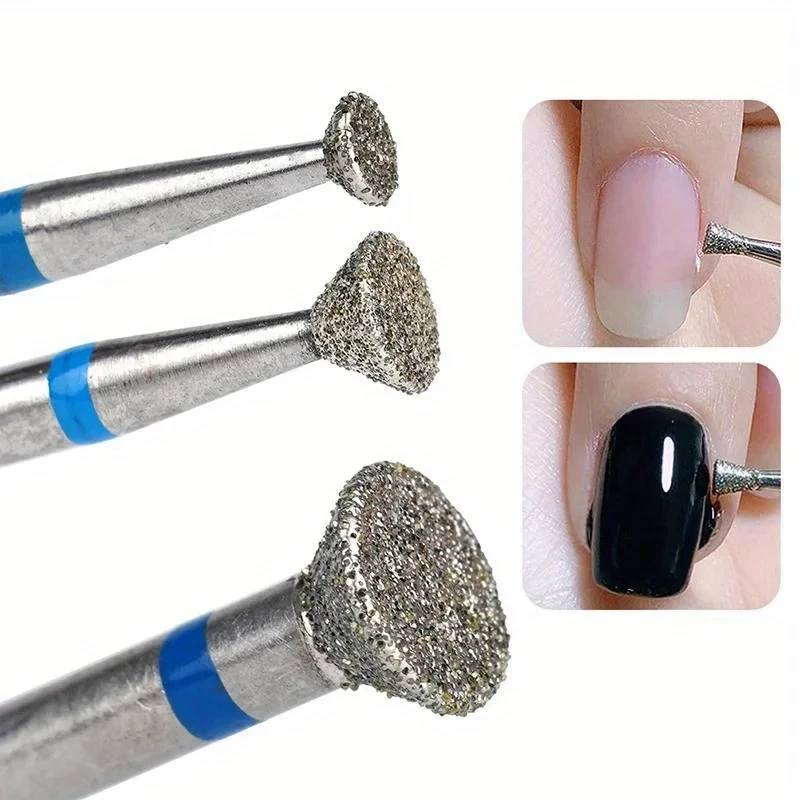 Nail Art Polishing Removal Diamond Electric Nail Drill Bits Cuticle Grinding Polishing Removal Manicure Tools