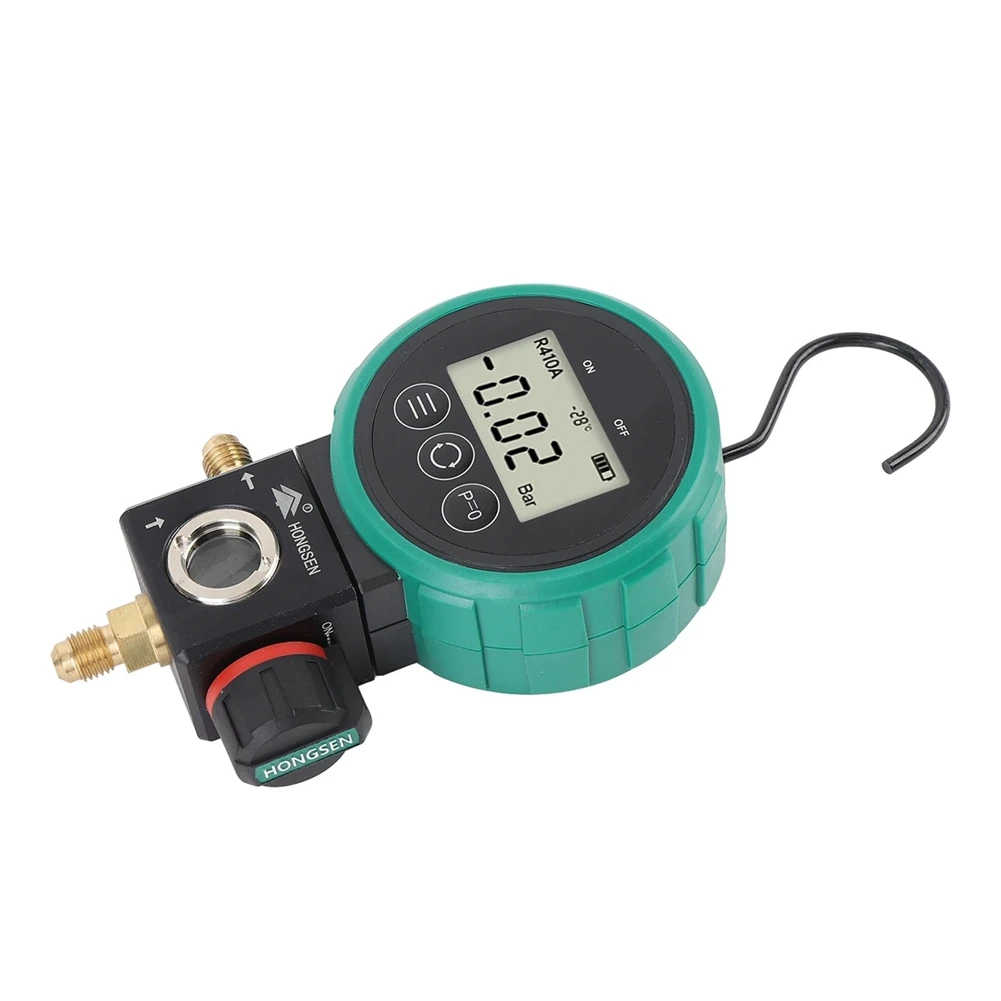 [HOT!A34R】 Digital HVAC Gauge Timed Shutdown Ergonomic Hand Wheel Multifunctional Stable HVAC Vacuum Gauge Tester