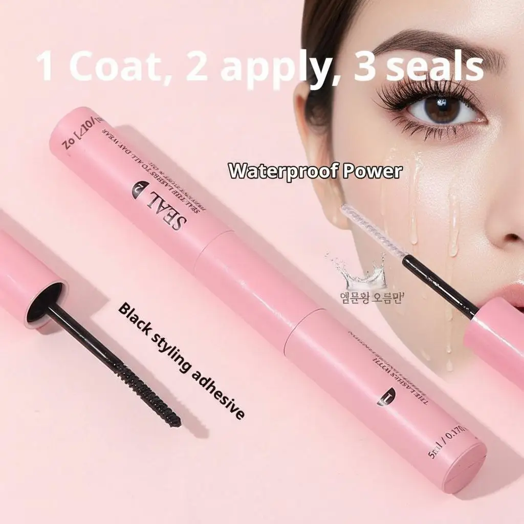 

Double Head Eye Lash Glue And Seal DIY Eyelash Extension Lasting Strong Adhesion Makeup Lash Removal Glue