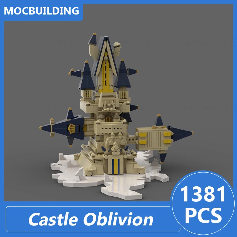 Castello oblio modello Moc Building Blocks fai da te assemblare mattoni architettura educativa creativa raccogliere giocattoli regali di natale 1381 pezzi