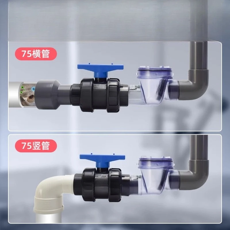 

Check valve 75 kitchen sewer anti-reverse valve pvc drain check valve