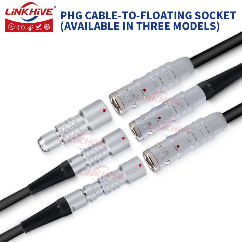 Compatible with LEMO Free Socket PHG 0K 1K 2K 3K 4K 2 3 4 5 6 7 8 9 10 12 14 16 18 19 20 24 30 32 40 48 Pin Push Pull Connector