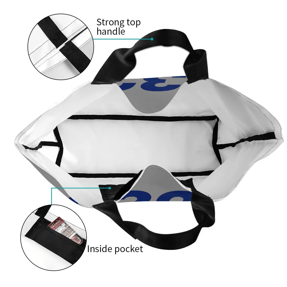 حقيبة تسوق بشعار Airbus A320، حقيبة كتف من القماش ذات سعة كبيرة، حقيبة يد للمتسوقين والبقالة للنساء