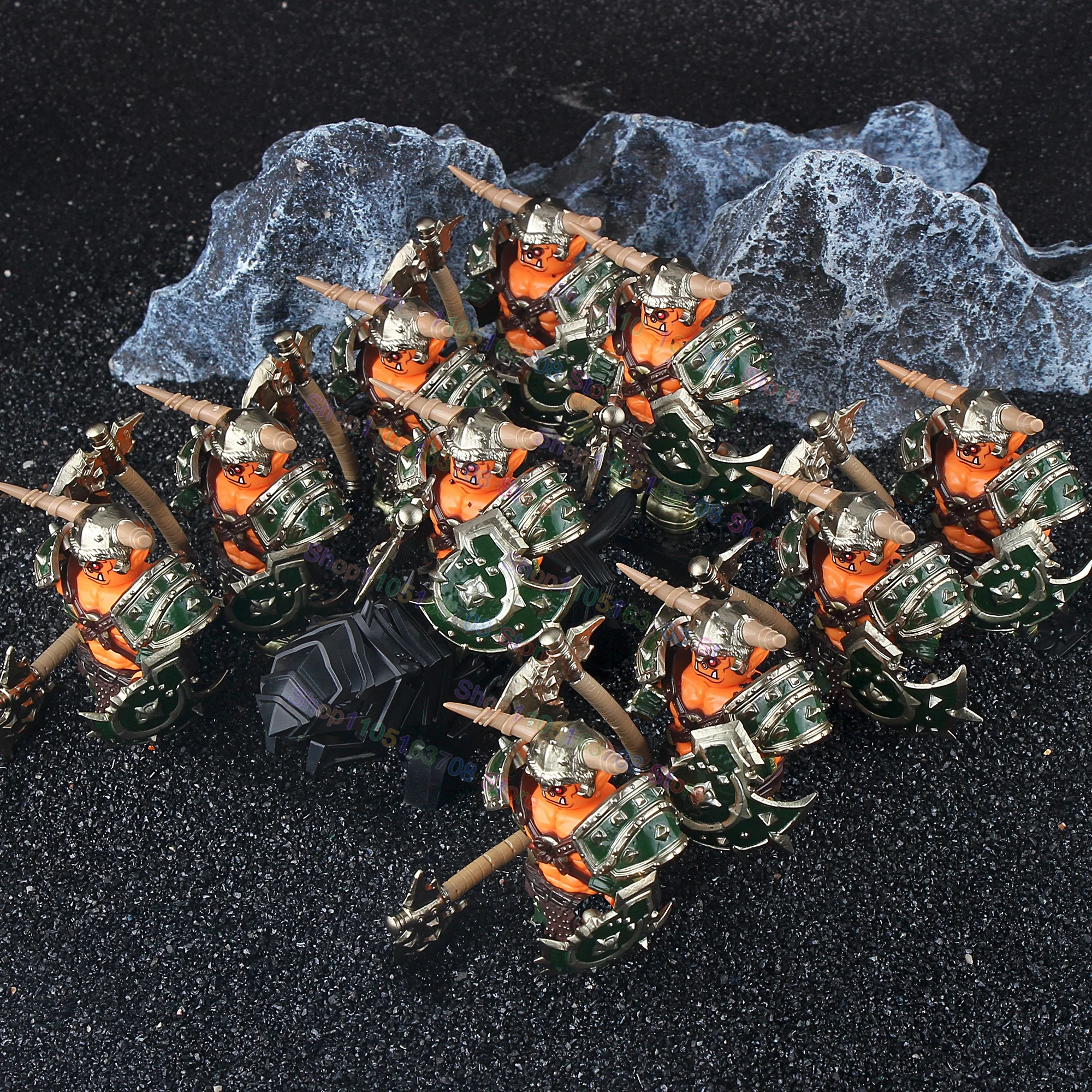 Warcraft Warrior Mini Action Figures Wolf Mounts Building Block Figures Toy Orc Accessories Warrior Model Gift Toy DT8905