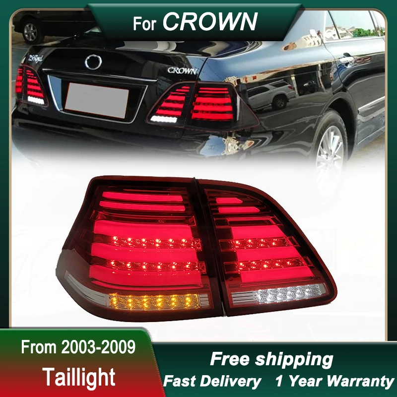 

Car Tail Lights For Toyoto CROWN 12GEN 2003-2009 FULL LED Tail Light Tail Lamp Dynamic Turn Signal Light Tail Lamp Assembly