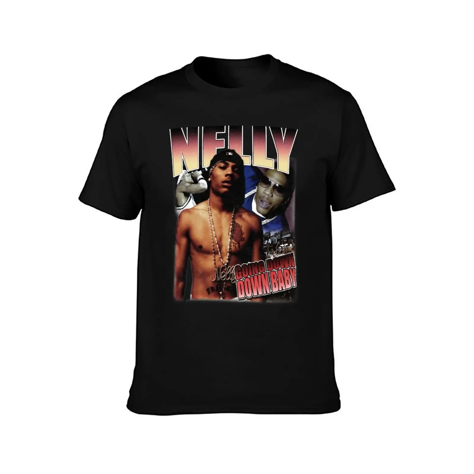90s Vintage Hip Hop Nelly Going Down Down Baby T-Shirt, Summer Casual Cotton Tee, Oversized Streetwear Tops, Unisex Men Women