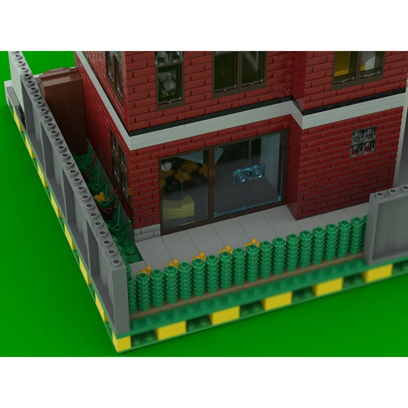 Moc blocos de construção casa modular tecnologia tijolos modulares modelo presentes brinquedos de natal diy conjuntos montagem!