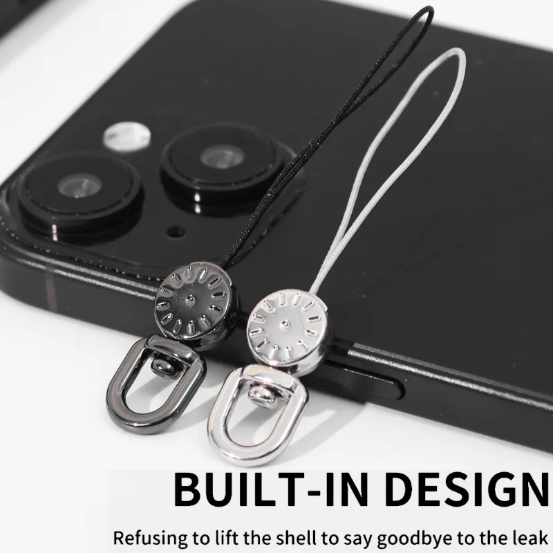 5-1PCS Hand Wrist Lanyard Strap String Anti-lost Short Ropes Hanging Cord Metal 360 Degree Rotatable DIY Hang Rope for Phone