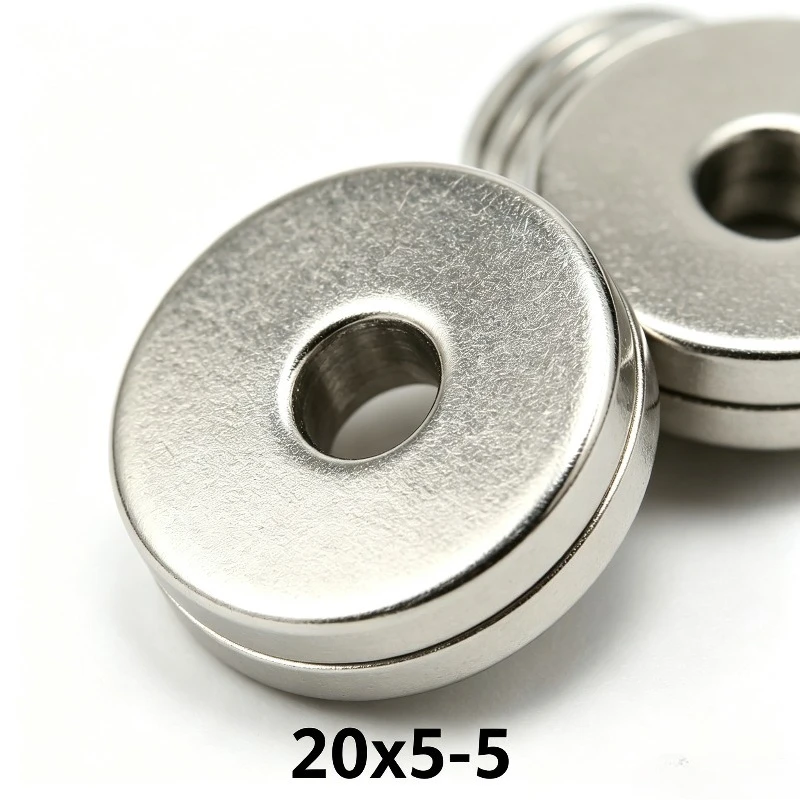 20X5MM Round Countersunk Neodymium Magnets  Hole Super Strong Permanent Magnetic Disc Magnets 20*5-5