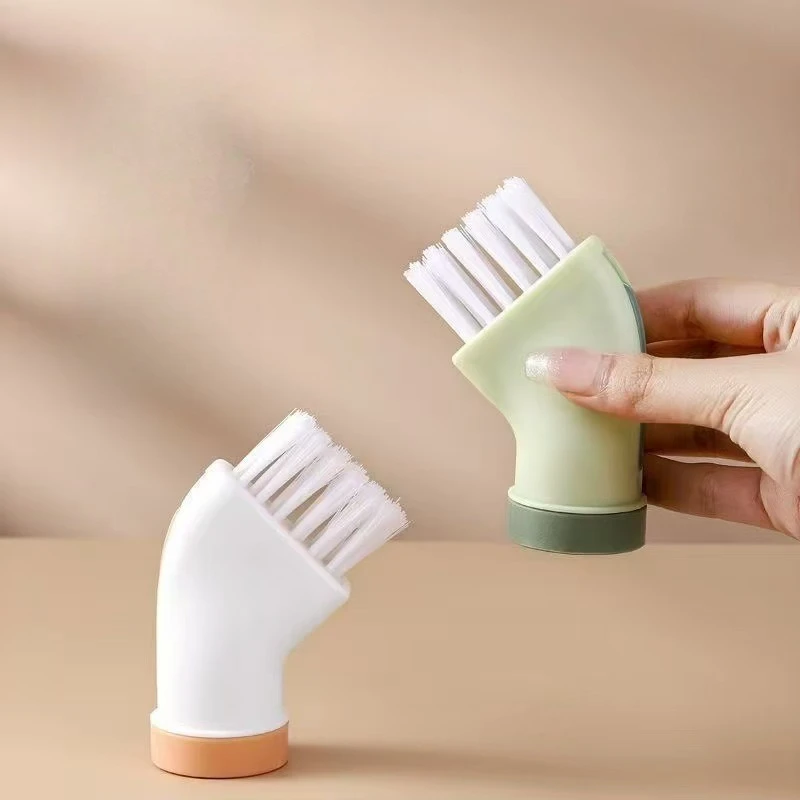 5PCS Household Gap Brush Head Connectable With Mineral Water Bottle Wet Dry Dual Purpose Cleaner for Hard to Reach Dead Corners