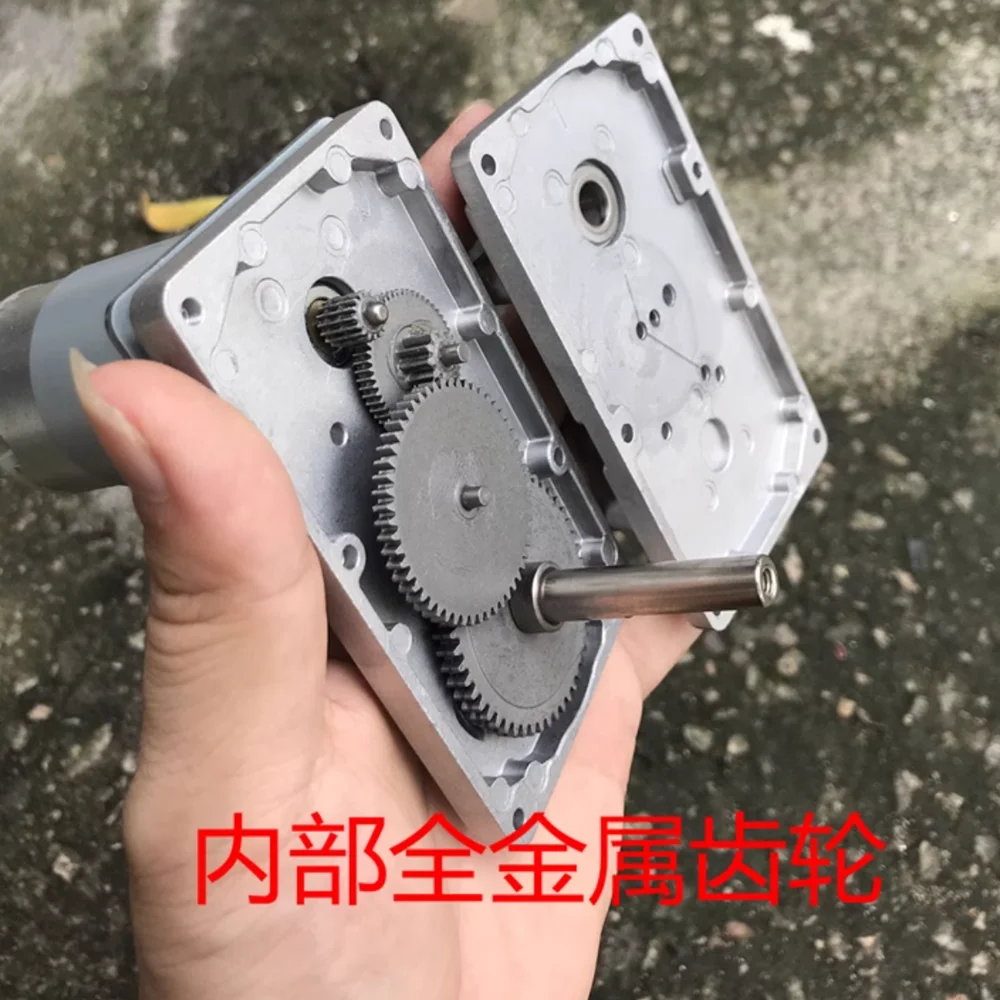 ميتال جير تيار مستمر تخفيض المحرك 12V24V
