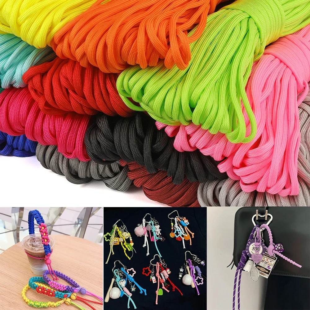 2mm Colorful Round Elastic Band Polyester Single Strand Rubber Core Wrapped High Elastic Rope DIY Sewing Accessory