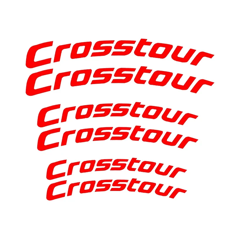 6PCS Vinyl Wheel Decals Car Caliper Cover Heat Resistance Sticker for Honda Crosstour Logo Civic Accord HRV Vezel Elysion Amaze