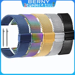Watch Band Stainless Steel Metal Mesh Quick Release Strap Milanese Bracelet for Replacement Easy Resize Watch Clasp Waterpoof