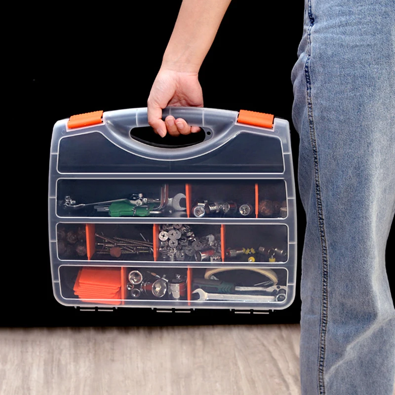 1Pcs Electronic Component Storage Box Plastic Detachable Drawer Type Screw Nuts Storage Case Household Hardware Tool Organizer