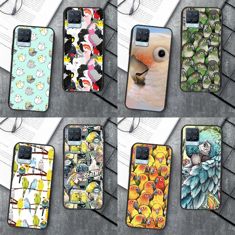 Animal Parrot Bird For Realme C55 C35 C33 C31 C30 C21Y GT Neo 5 3T OnePlus 11 10 9 Pro 10T Nord 2 3 2T CE Case