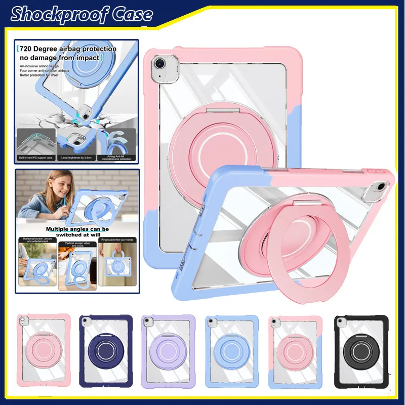 

For IPad 11th Gen 2025 11 Inch Air 13 12.9 Air 5 4 3/ Pro 11 10.5/10.2 Inch 10th 9th 8th 7th 6th 5th 360° Rotation Handle CCase
