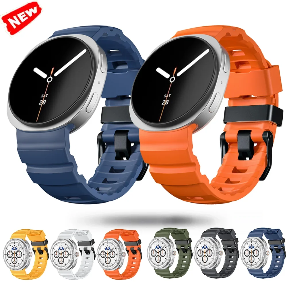 Official Silicone Strap For Samsung Galaxy Watch Ultra 2 Band For Galaxy Watch 9/8/8 Classic 40mm 44mm 46mm Bracelet Accessories