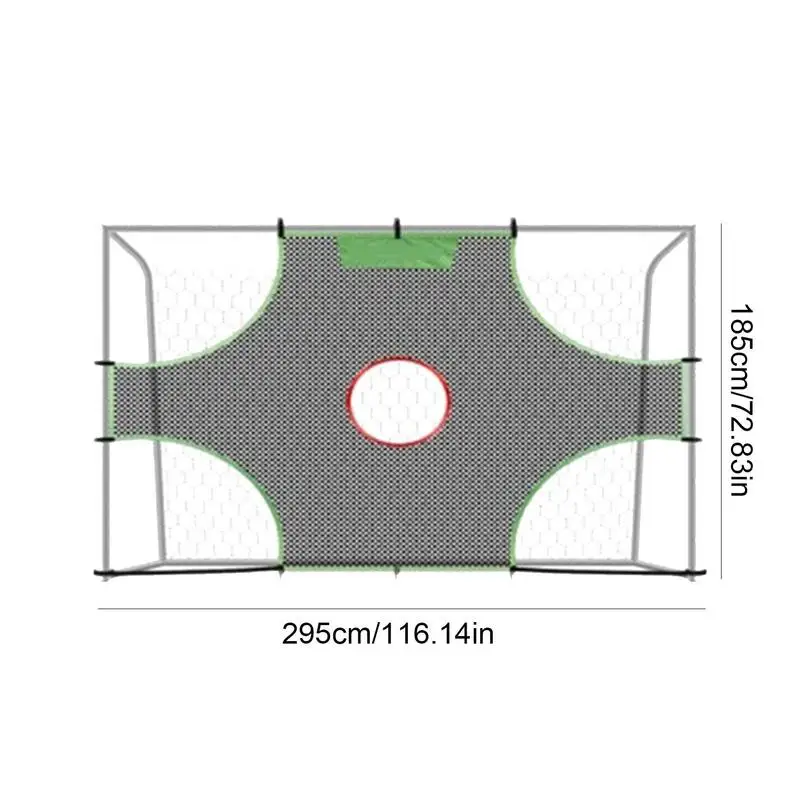 Filet d'entraînement de cible de football, poignées amovibles, équipement d'entraînement de football, précision de lancer, 1 trou, 3/5 trous