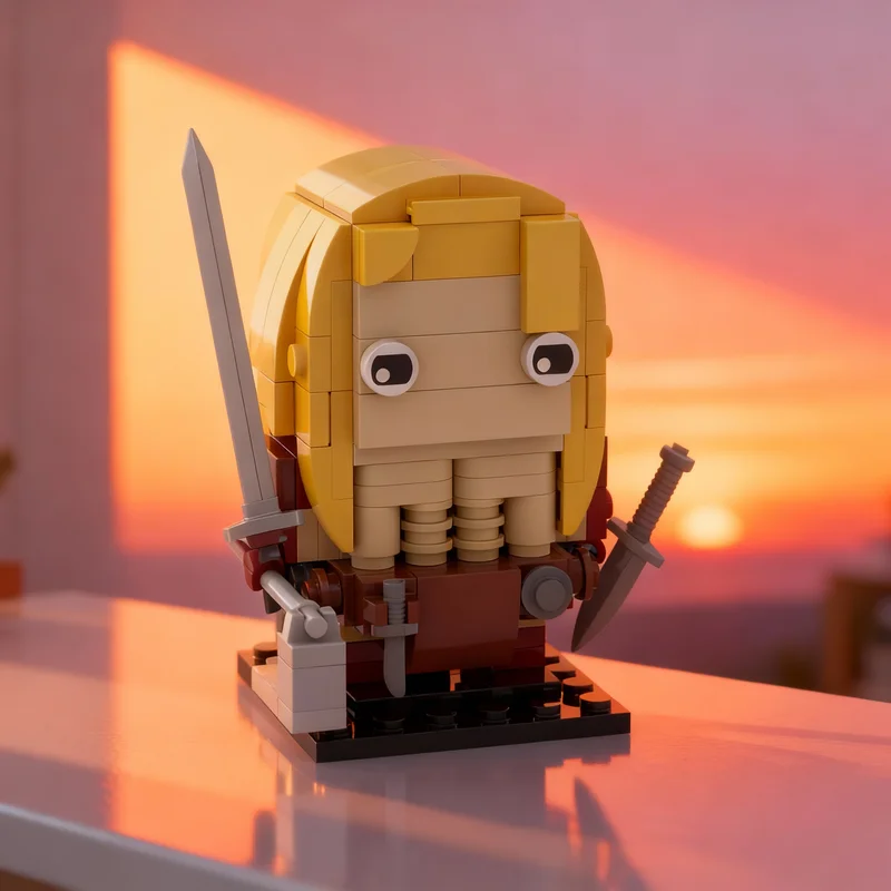 160pcs MOC Grognak The Barbarian Fallout 4 BrickHeadz Model Toy Building Blocks Christmas Gifts Architecture Assemble Brick