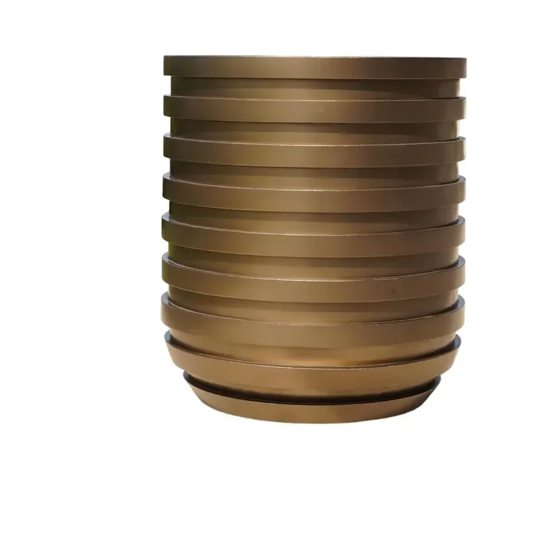 Customizable Round Metal Flower Pot Stand with Bottom Guardrail Hole for Garden Decor Durable Iron Plant Holder Support Base