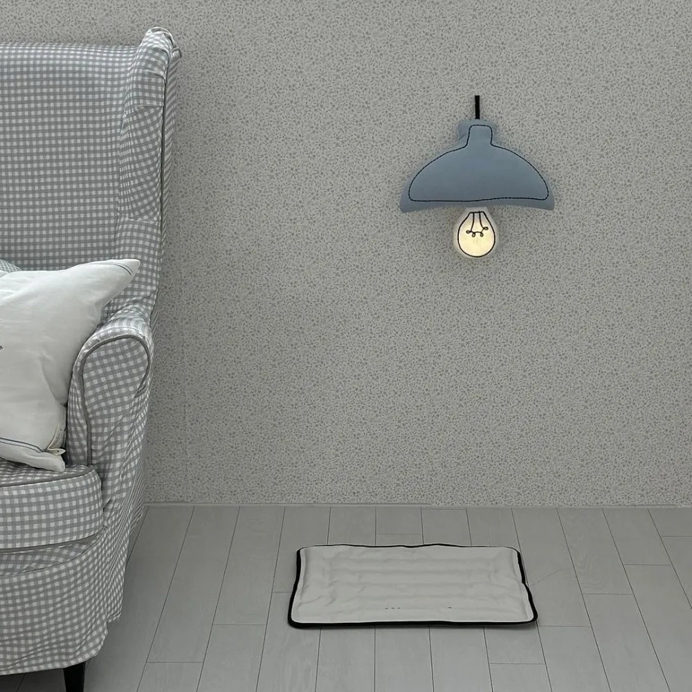 Cotton Bedroom Nightlight USB Rechargeable Three-color Adjustable LED Bedside Lamp Children's Room Ambient Light