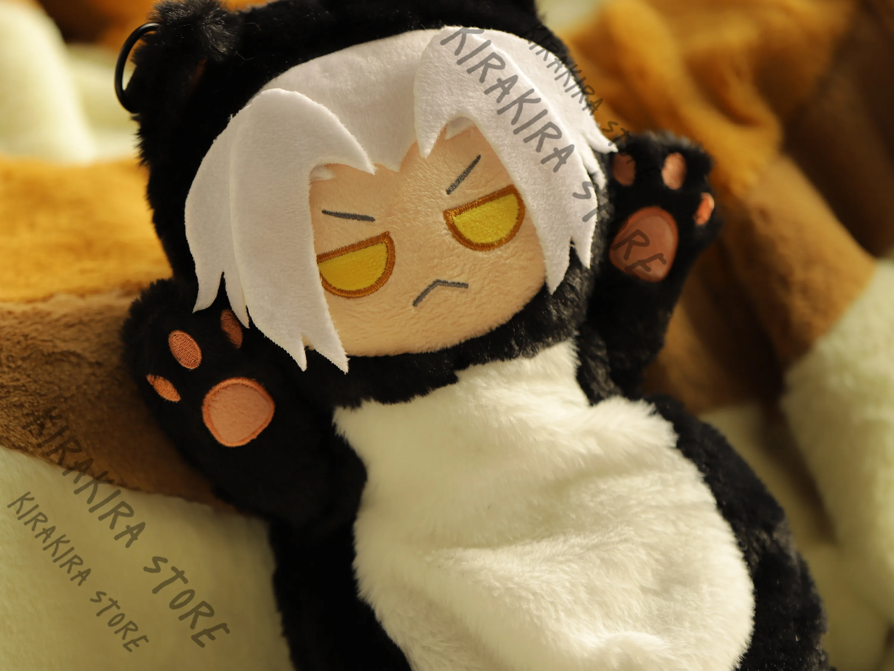 XIVFINAL FANTASY XIV Hades Cat Cotton Bag Anime Shoulder Bags Backpack Maumet Cosplay Q Version Figure Kawaii Mascot Gift